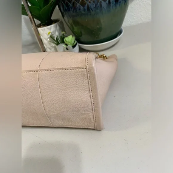 Tory Burch Blush Leather Chain-Handle Shoulder Tote - Picture 8 of 15